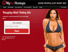 Tablet Screenshot of mysexhookups.com